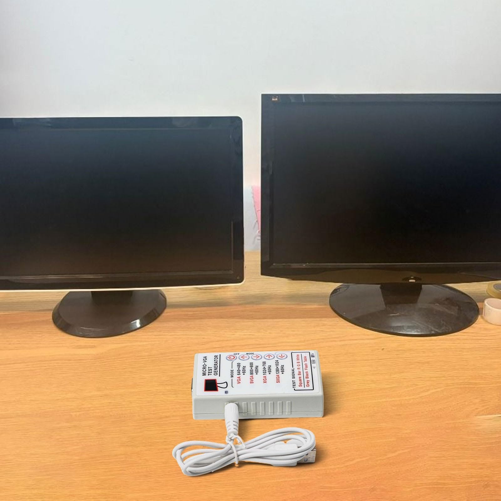 Vga Svga Xga Signalgenerator für CRT LCD-Monitor Projektor Reparatur Testwerkzeug mit 4 Auflösungen und Farbmustern