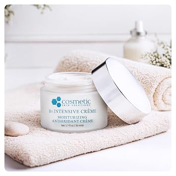 B5 Intensive Creme Hydrating Day & Night Face Moisturizer with Hyaluronic Acid, Squalane & Vitamins B3, B5 & E Lightweight Anti-Aging Cream for Dry, Oily & Combination Skin 1.7 fl oz
