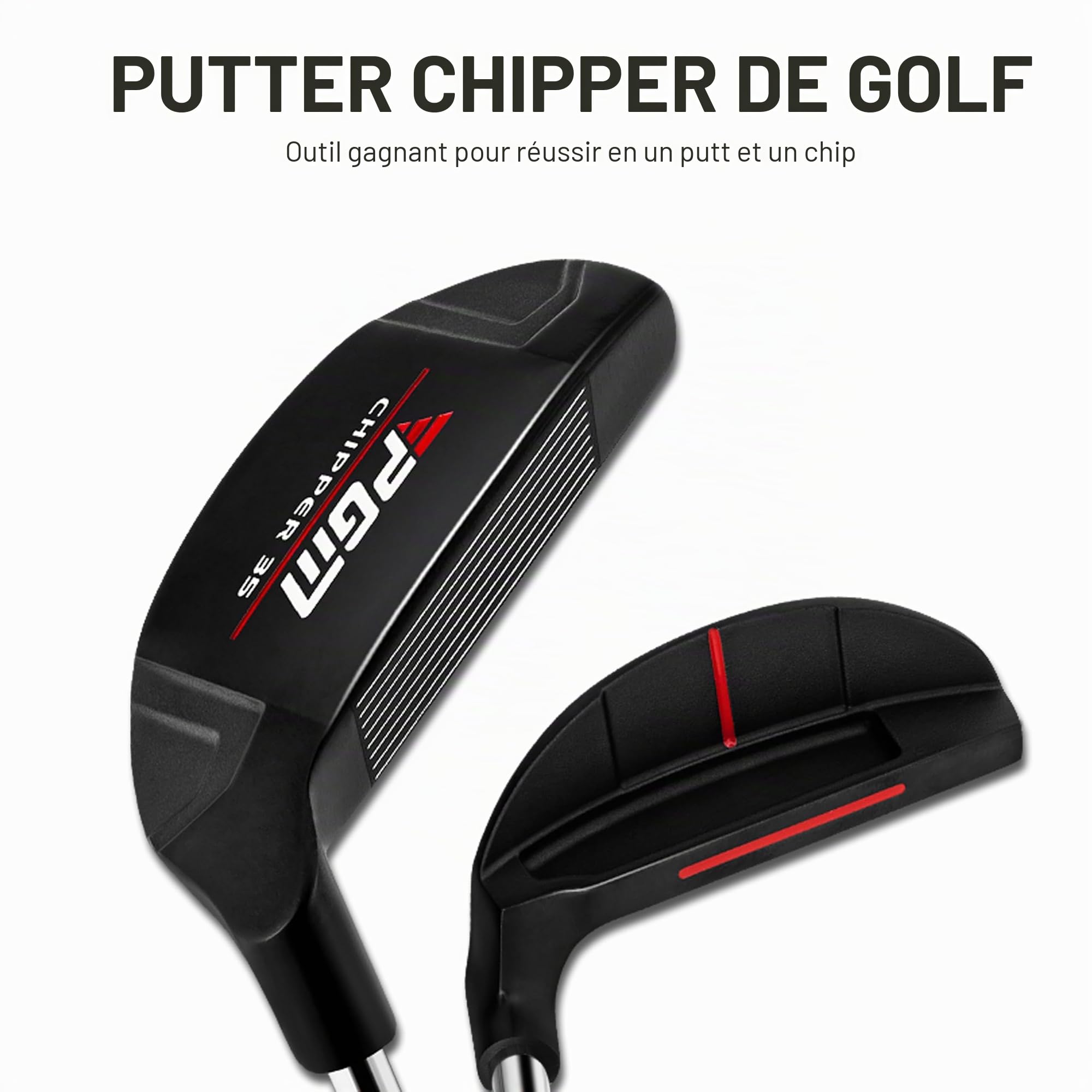 PGM Cale de sable de qualité supérieure pour homme et femme – Tirs faciles – Légal pour le jeu de tournoi, coupe rapidement les coups de votre court jeu - Club de golf haut loft