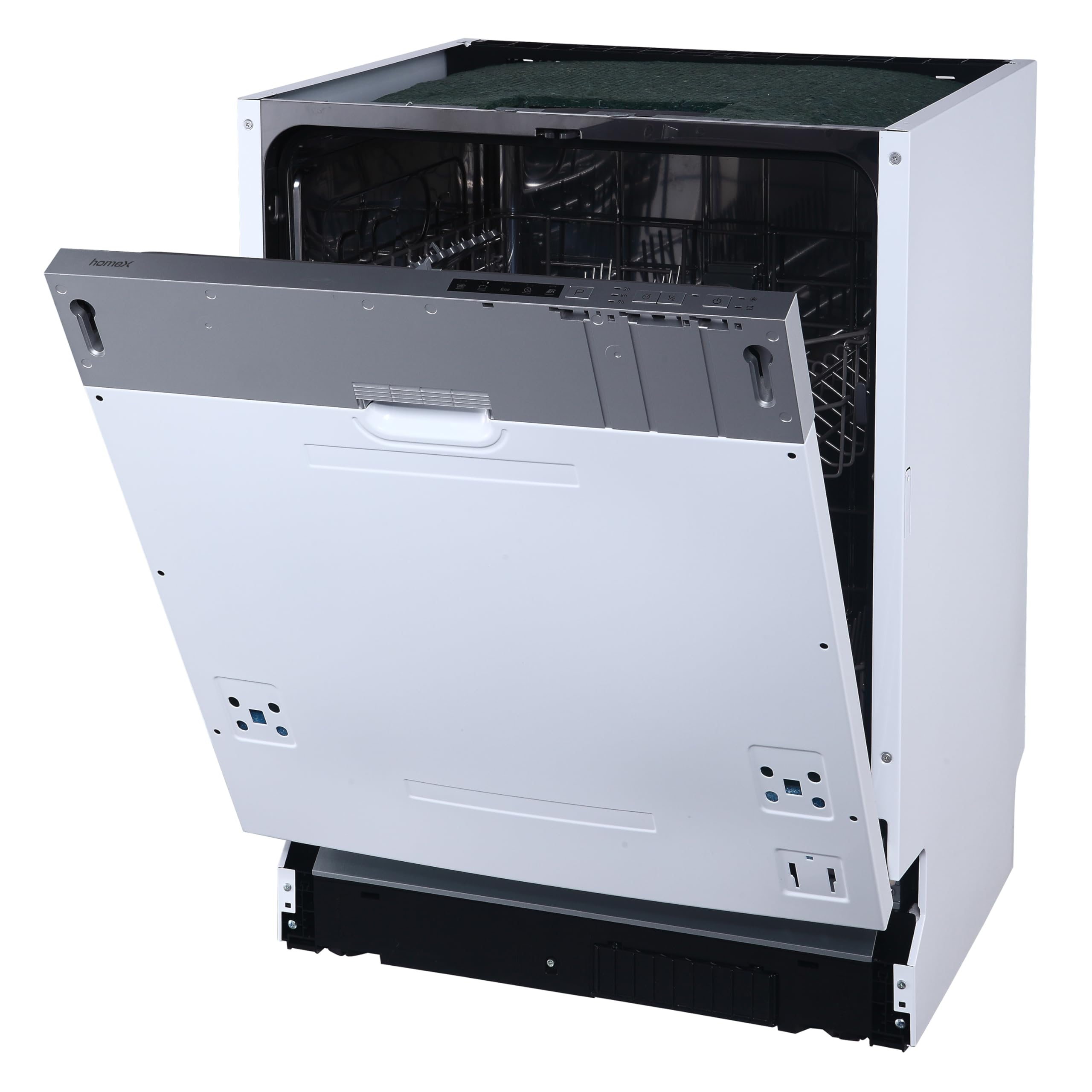homeX Geschirrspüler vollintegriert 60 cm 14 Maßgedecke 5 Programme Aquastop GSEV6014AE