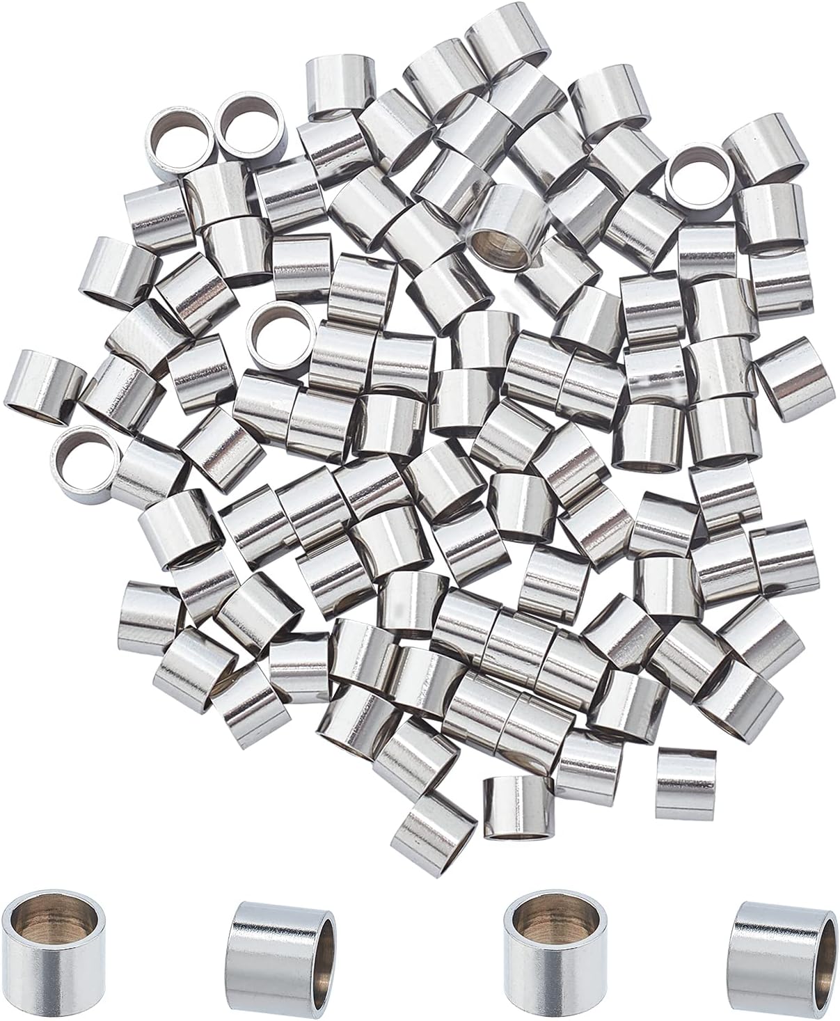 UNICRAFTALE 100pcs 8mm Long 304 Perles en Acier Inoxydable Cap Pendentif Bélières Pinces Dorées Balancent Breloque Perle Boule Pendentif Fin Cap pour Globe Verre Bulle Couverture Pendentif Trou 3 mm UNICRAFTALE 100pcs 8mm Long 304 Perles en Acier Inoxydable Cap Pendentif Bélières Pinces Dorées Balancent Breloque Perle Boule Pendentif Fin Cap pour Globe Verre Bulle Couverture Pendentif Trou 3 mm