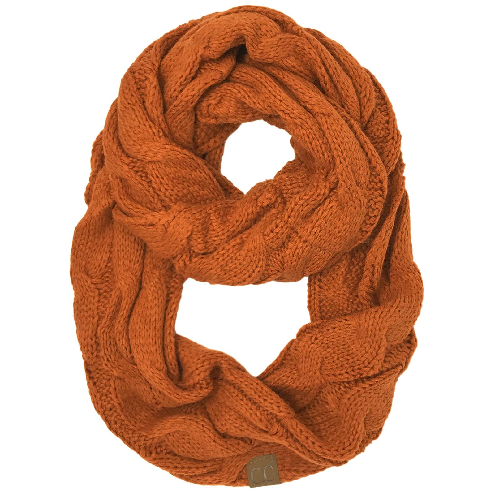 C.C Trendy Warm Chunky Soft Stretch Cable Knit Beanie Skully, Winter Mint, One Size — view 150