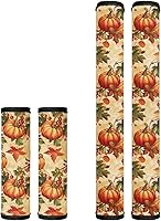 Vista 41 de Juego de 4 fundas protectoras de repuesto para manija de puerta de refrigerador con temática de té de la tarde para microondas, horno, refrigerador