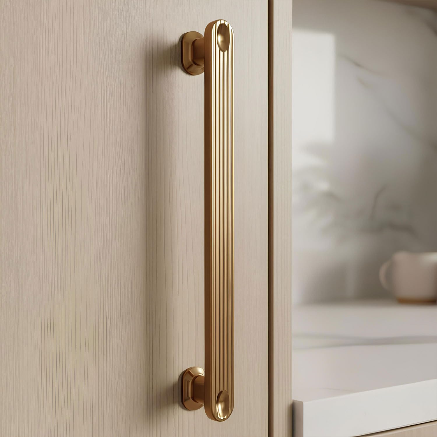 Özen Metal Bronz Çekmece Kulp 160 mm Dolap Kapak Kolu Modern Şık Tasarım Dayanıklı Mobilya Kulpu