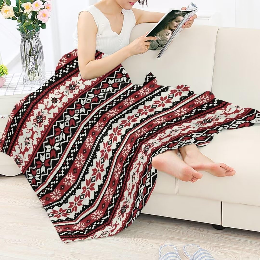Coperta natalizia con pupazzo di neve, in pile grigio, morbida, calda, invernale, per divano e letto, coperta per vacanze e copriletto, 150 x 200 cm