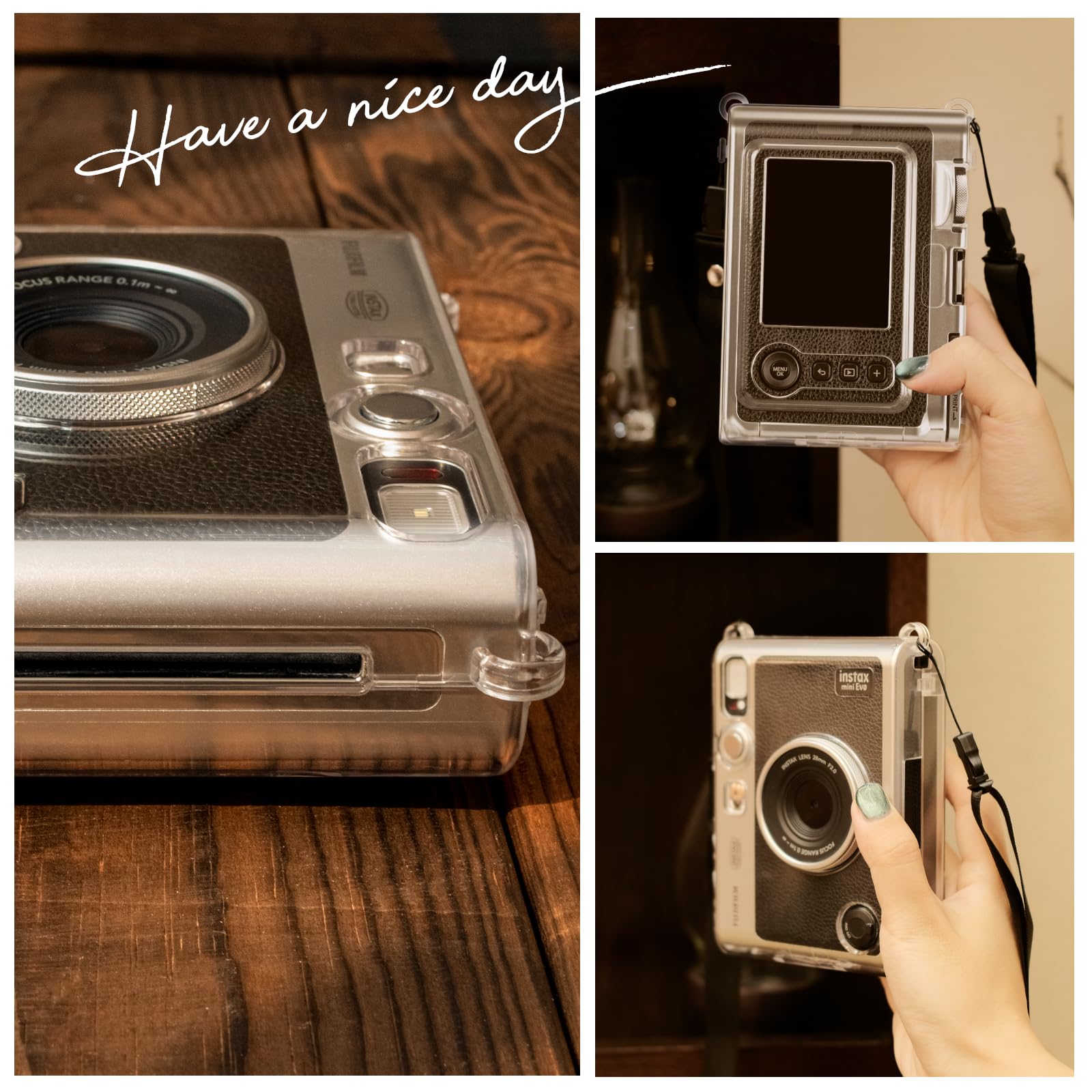 Amazon | Rieibi instax mini evo 360°フル保護アクセサリー、実用的な 