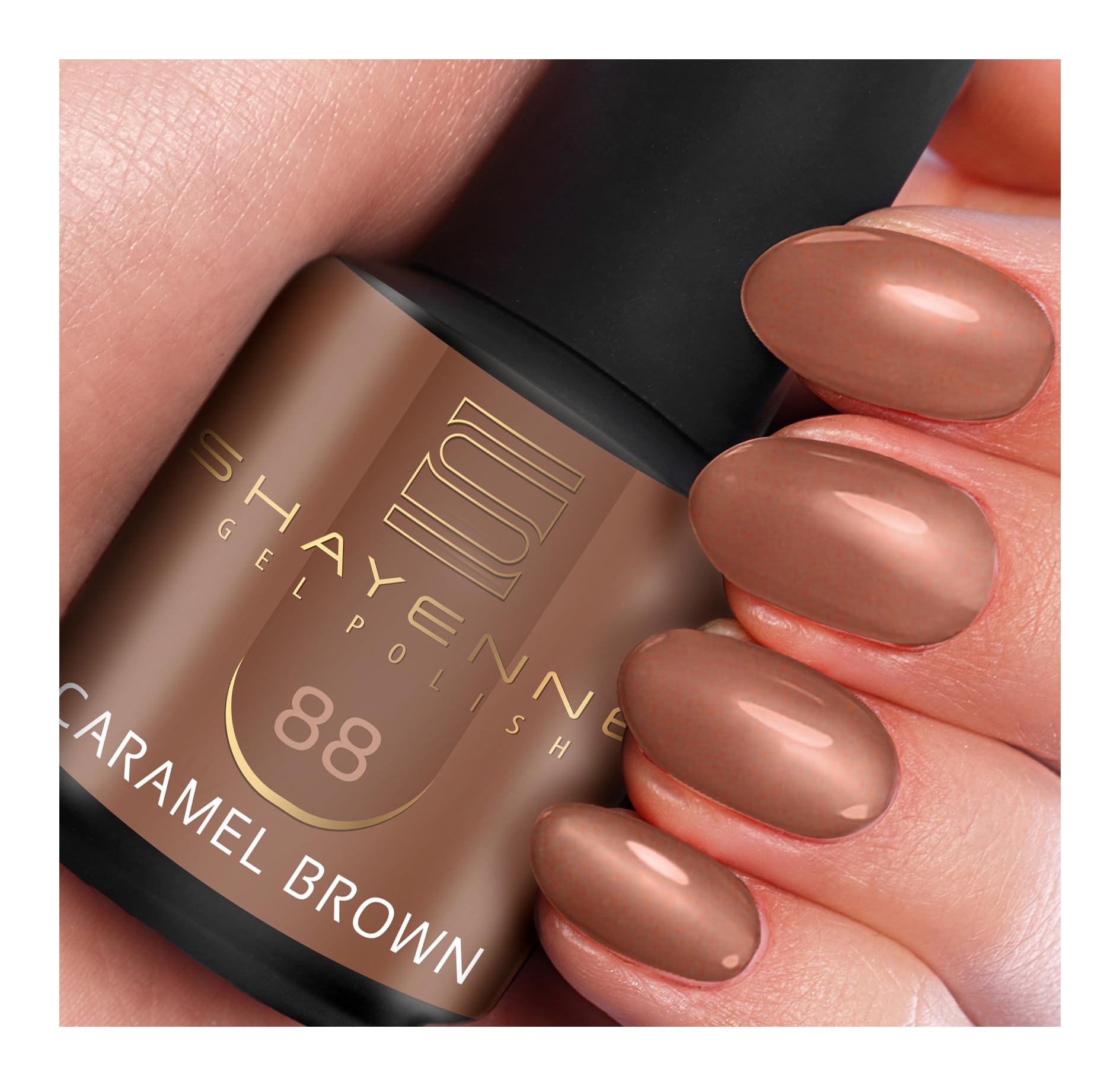 SHAYENNE UV Gel Nagellack Schwarz 15ml – 63 Black Diamond Gl
