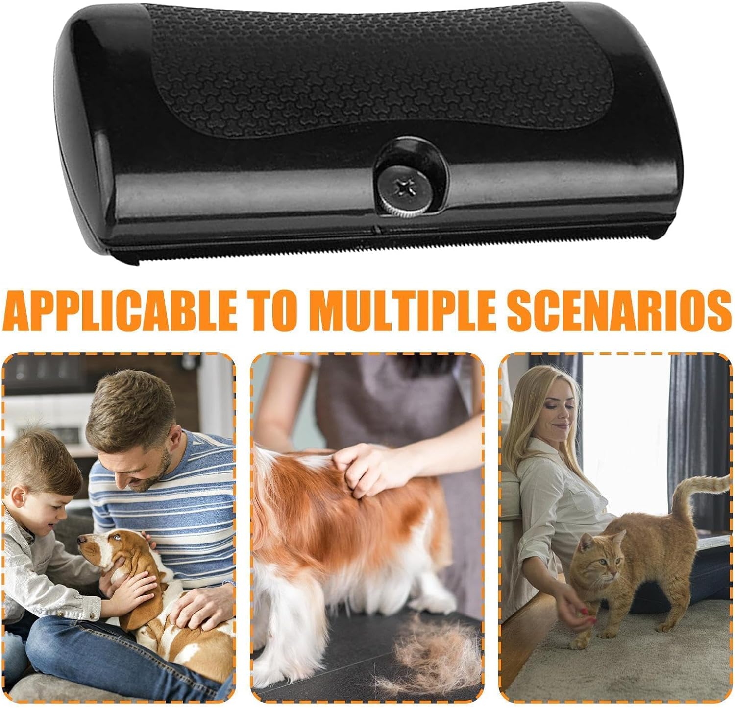 Groom Your Furry Friends with the SHUOHONG Fellwunder Brush: The Ultimate Pet Hair Removal Tool!