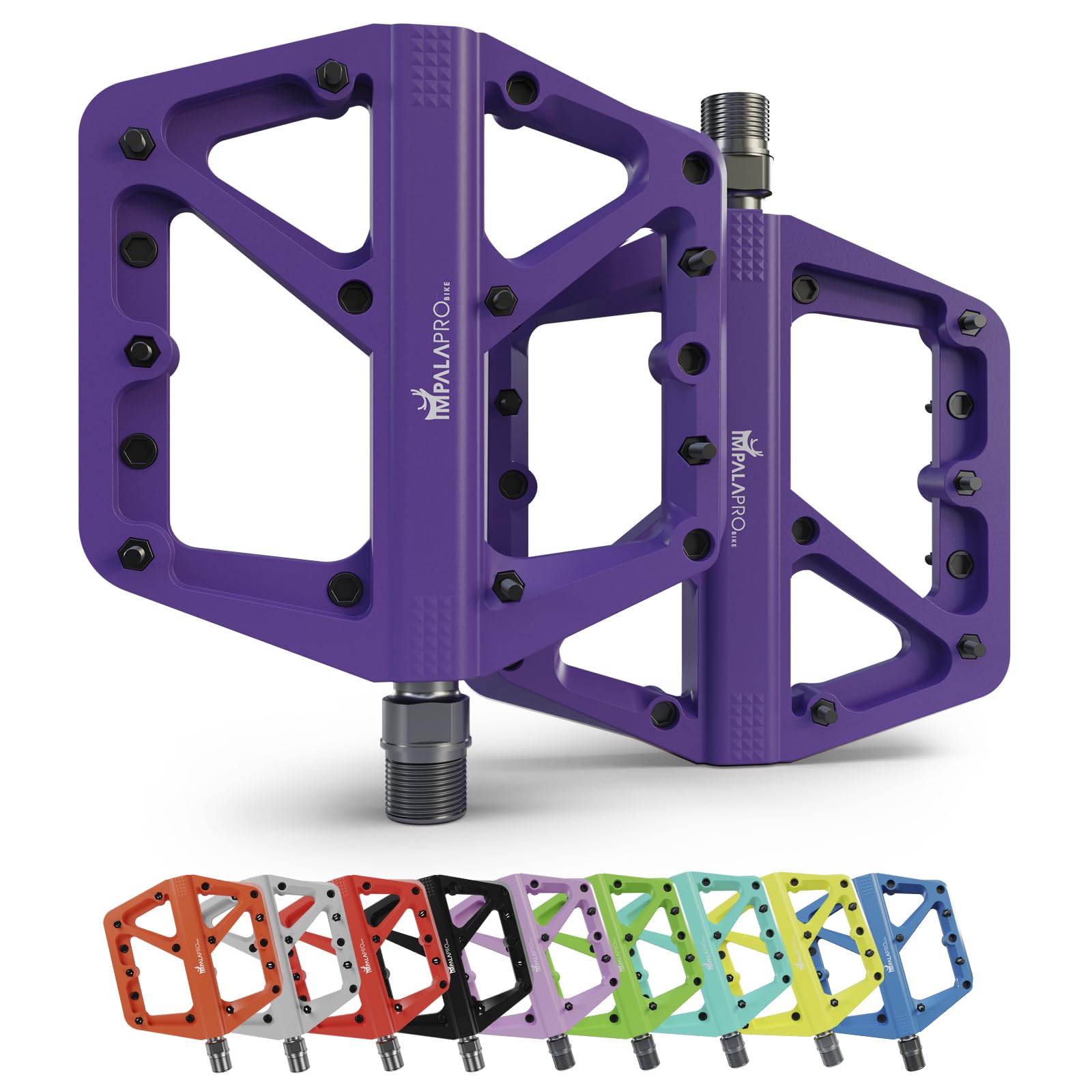 1 Paio Non Scivolo Pedali Piattaforma Piatto Bicicletta