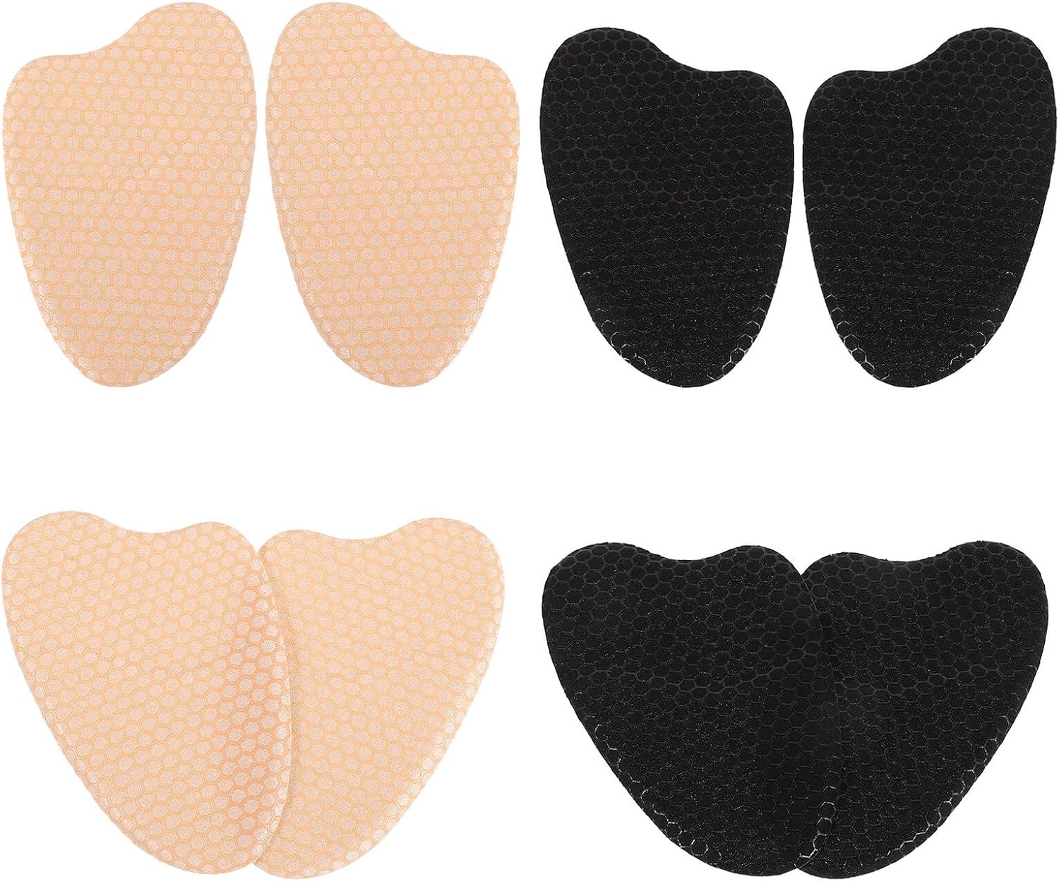 Forefoot Pads Metatarsal Cushions 8pcs Soft Honeycomb Ball of Foot Inserts Non-Slip Shoe Cushions for Running Walking Relief Men Women