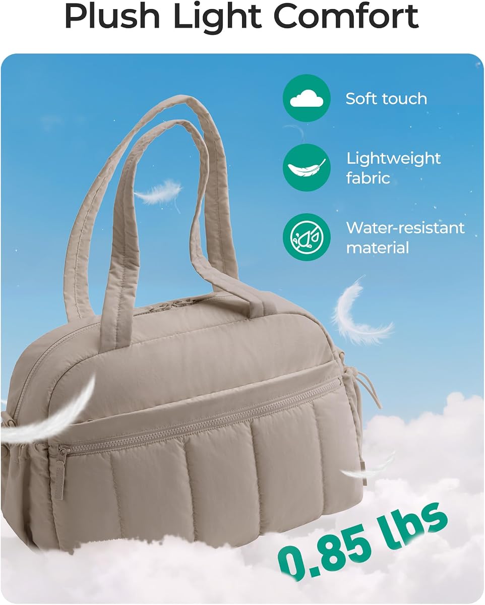 BAGSMART Duffle Bag for Travel, Gym Bag for Women, Weekender Carry On view 4