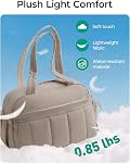BAGSMART 24L Sac de sport pour gym et voyage, imperméable légère porter sur sac à duffle avec poche humide et compartiments, entraînement Week-end soir, Camel