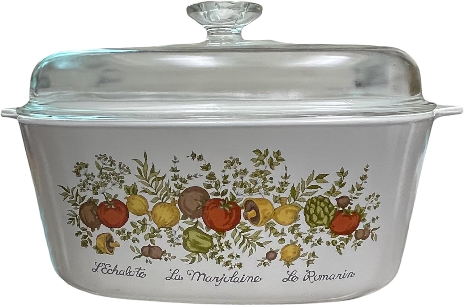 Vtg Corning Ware A-5-B Spice of Life Casserole Dutch Oven Baking Dish (5 qt) & LID