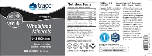 Miniatura 6 de Trace Minerals Wholefood Minerals - Suplemento de apoyo para la salud corporal y cerebral - Suplemento alimenticio para la salud con polen de abeja