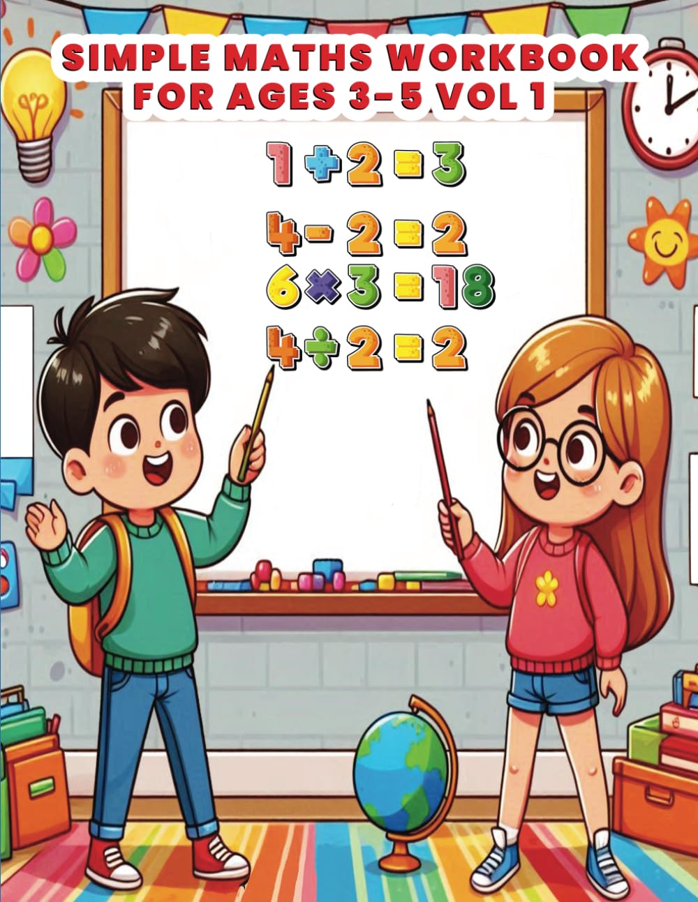 Simple Maths Workbook for Ages 3-5 Vol 1: Includes: Additions ...