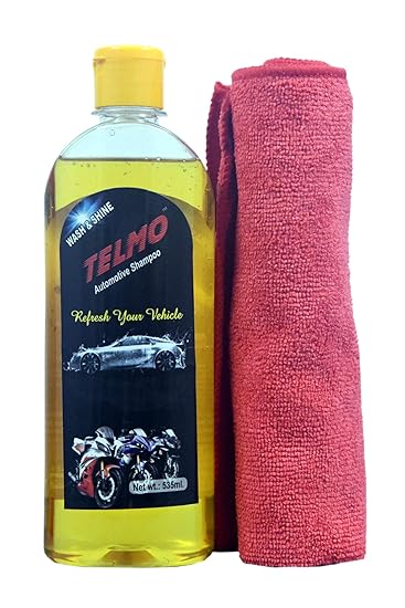 Telmo Car Shampoo (535 ml) Free Microfiber Cloth