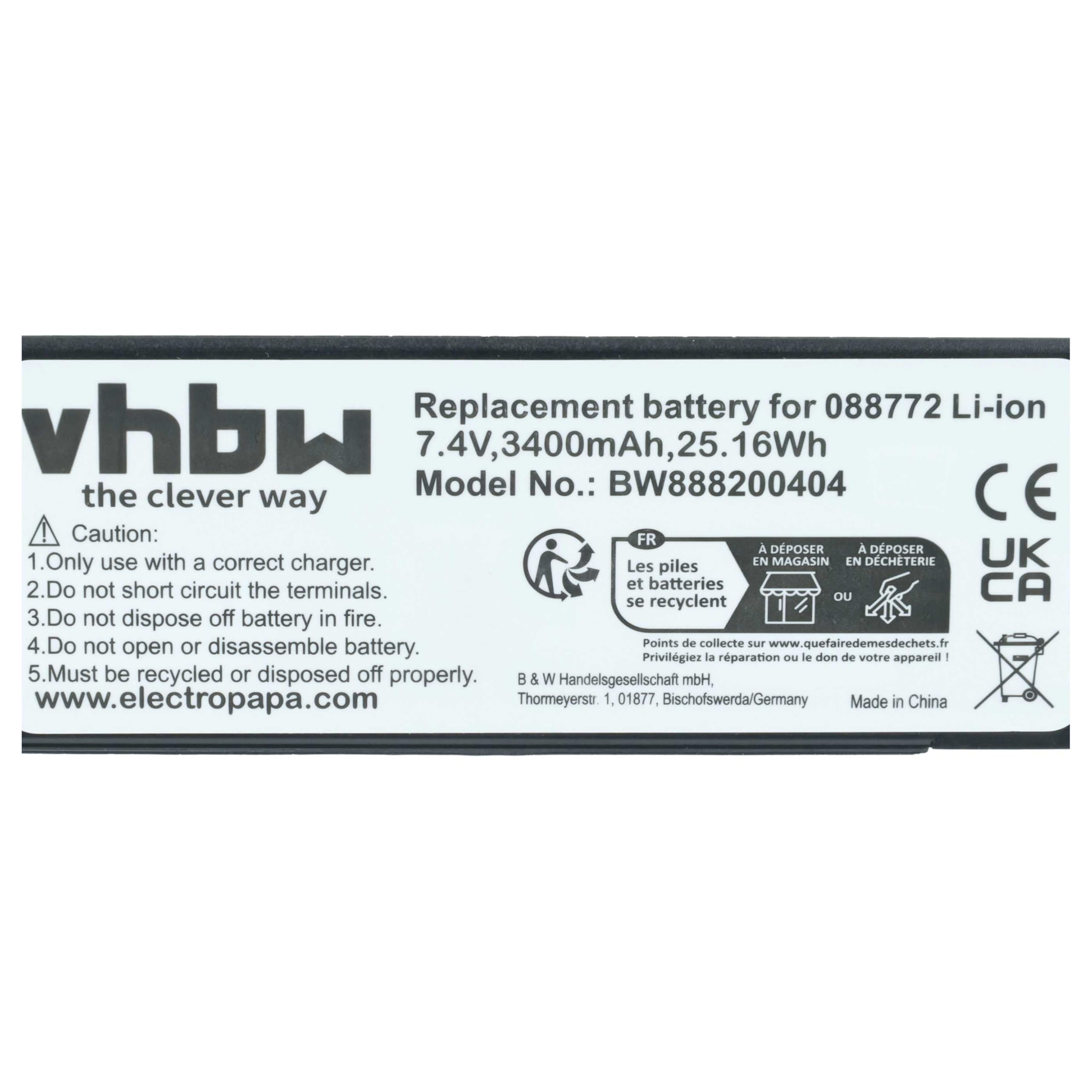 Batteria per Bose SoundLink Revolve Plus 2 3400mAh