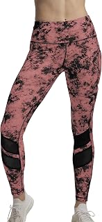 Mehrang Women's Printed Gym wear/Active Wear Tights Strechable Leggings with Breathable Mesh and Side Pockets Price In India