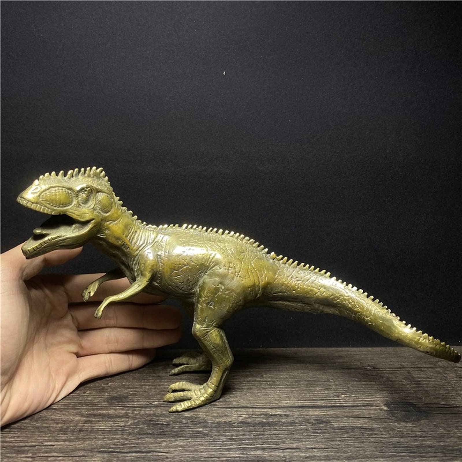 Antyczna Miedziana Figurka Tyranozaura Rexa, Mosiężna Figurka Dinozaura, Biurko Do Nauki W Domu, Barek, Chłodziarka Do Wina, Stolik Kawowy, Ozdoba Samochodowa