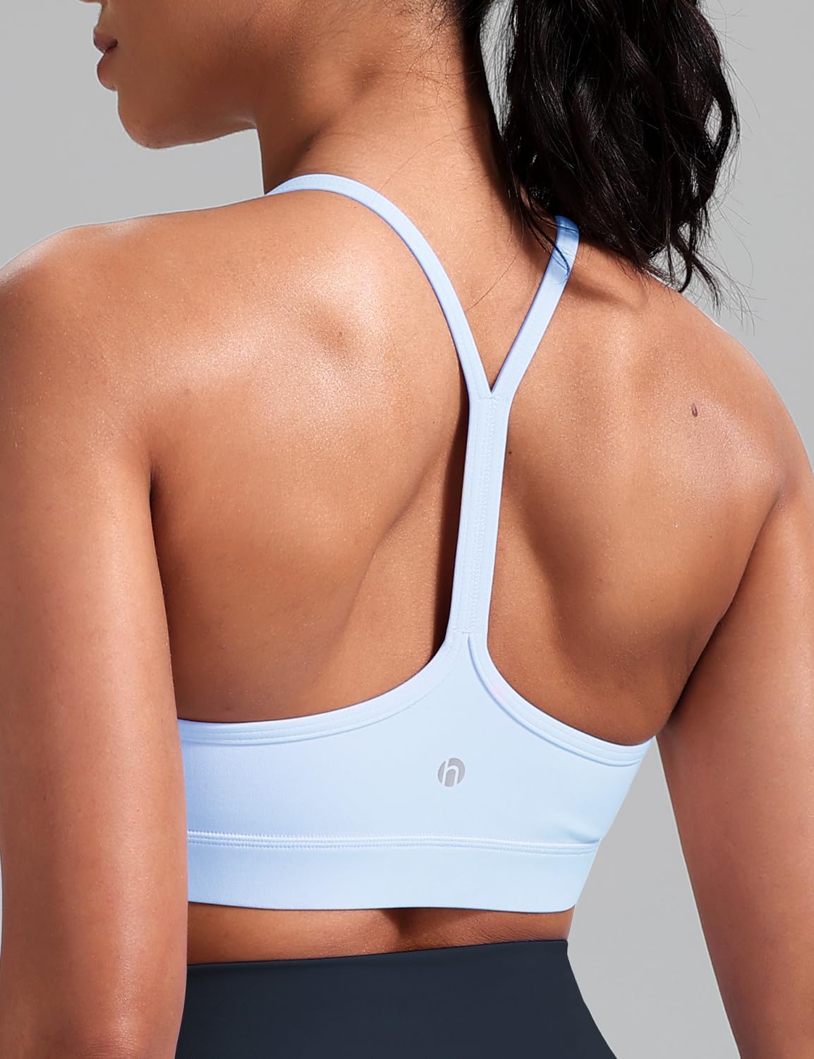 HeyNuts to Freest Womens Y Back Sports Bra, Spaghetti Strap Racerback Low Impact Workout Yoga Tops Padded A-C Cups *Updated