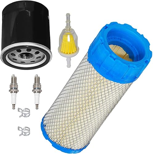 HIFROM MIU11748 Filtro de aire Filtro de aceite Filtro de combustible Bujía Kit de afinación Compatible con John Deere Z830A Z850A Z860A Z925 Z930