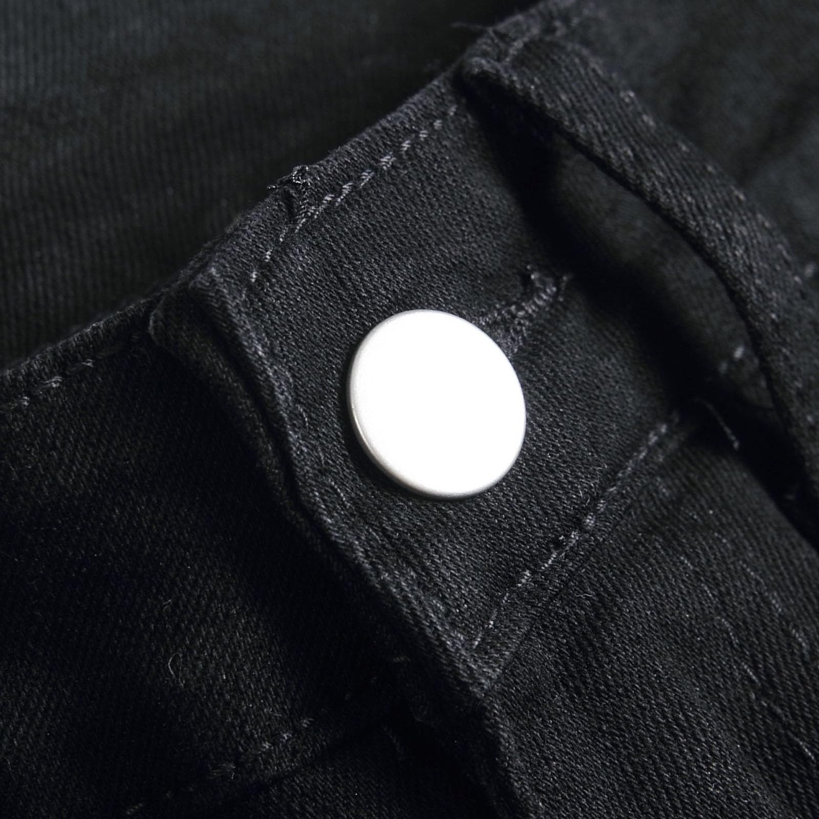 Jeans Strappati Uomo, Pantaloni Uomo Jeans Stretti Pantaloni in Denim Slim Fit Jeans Elasticizzati Vita Alta Casual Jeans da Lavoro Pantaloni da Lavoro Uomo Elasticizzati Stile Hip-Hop Streetwear Y2k