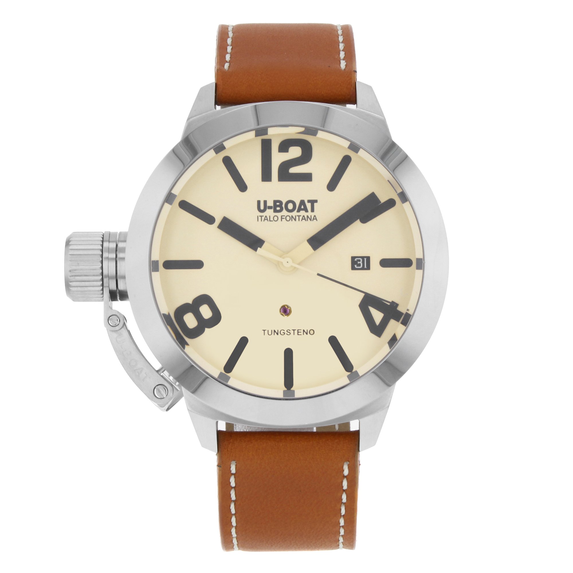 U-BOAT Classico 50 TUNGSTENO AS 2, Beżowy, Klasyczny, Beżowy, Klasyczny