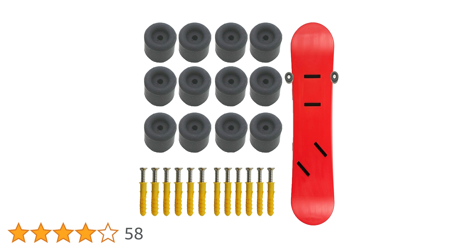 Amazon | AUXPhome 12個パック - スキー&スノーボードスキーラック