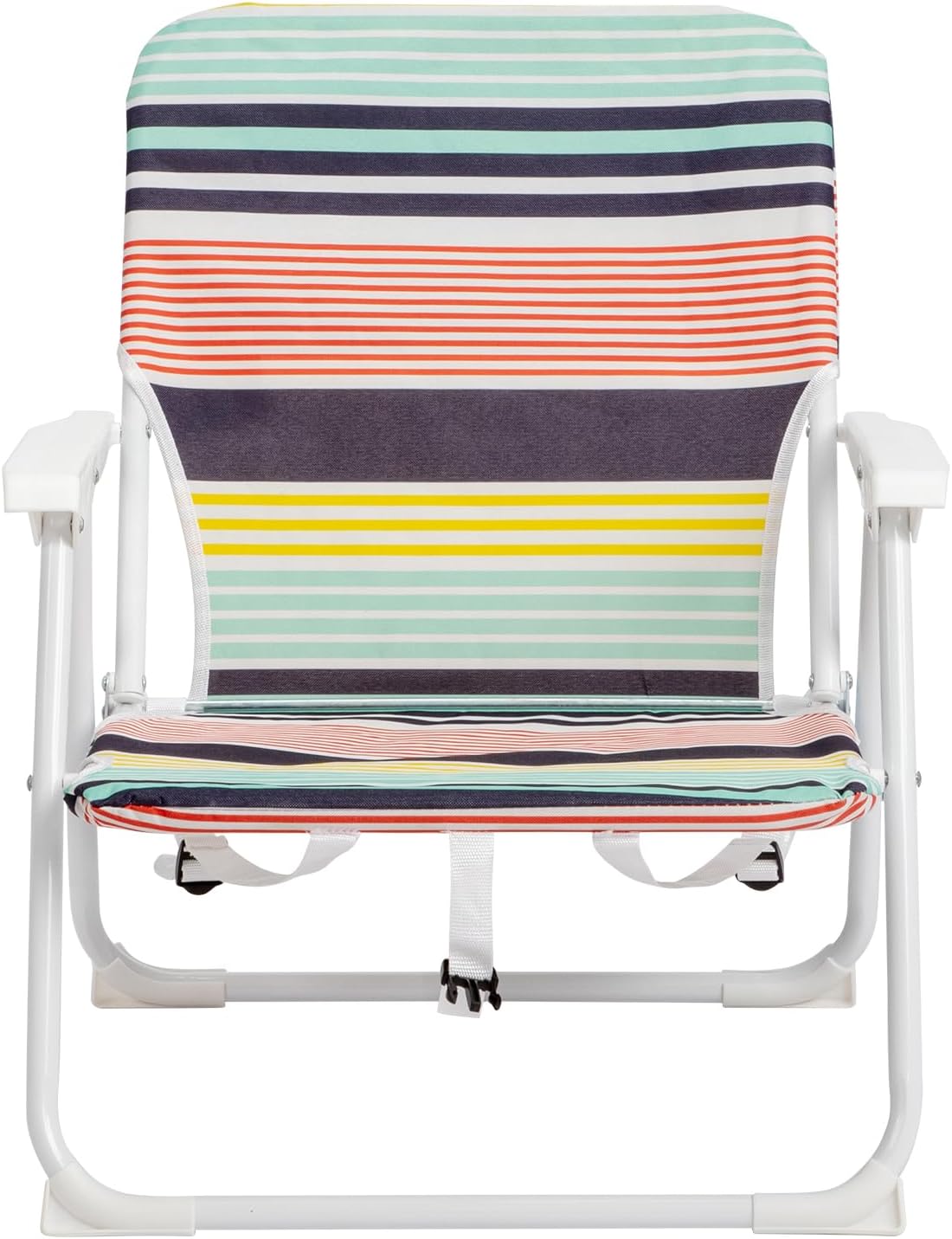 56 * 60 * 63cm 100kg Oxford Cloth White Iron Frame Beach Chair Color Small Size