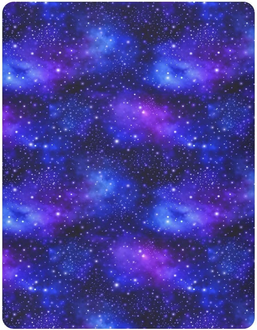 Galaxy Space Blue Baby Crib Sheet Soft and Breathable Crib Mattress Protector for Standard Crib Mattress Topper for Boys Girls Infant Newborn