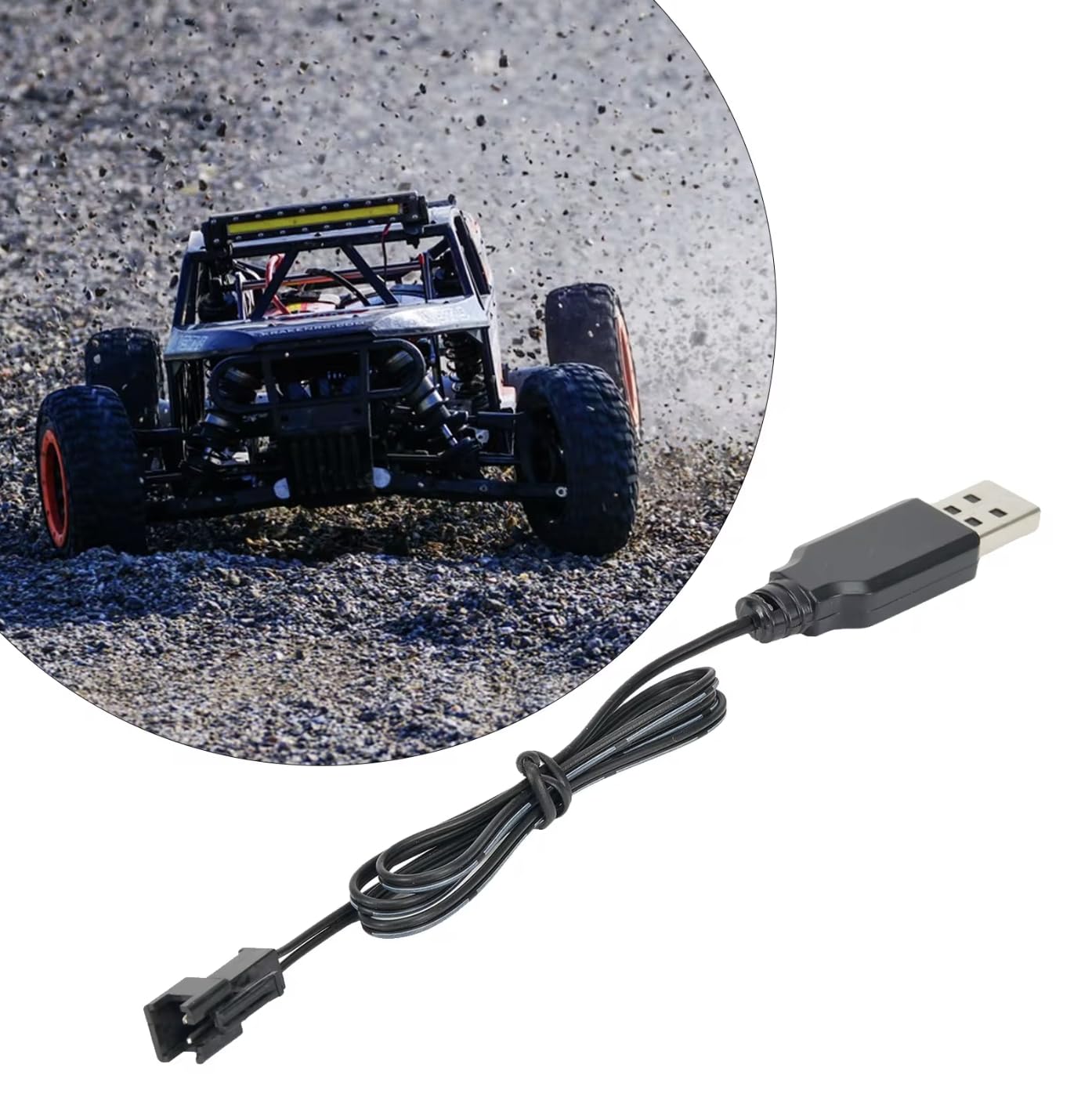 ZCZQC 2 unids 3.7 V USB cargador cable con conector SM-2P enchufe eléctrico juguete cable de carga USB RC helicóptero Quadcopter juguetes modelo coche camión piezas de repuesto