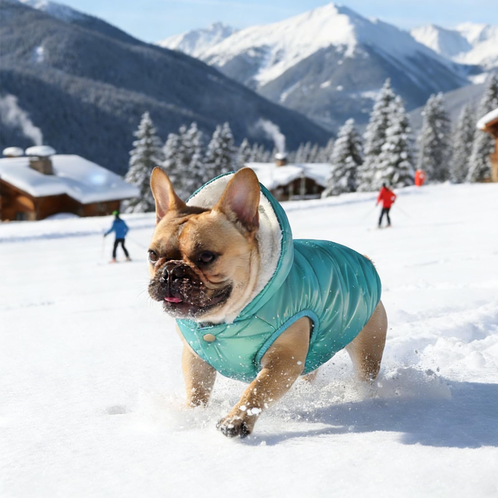 Sudadera con capucha de forro polar, abrigo impermeable resistente al viento, chaqueta cálida de invierno para perros, ropa para mascotas para clima frío, chaleco para ropa para mascotas, chaleco para