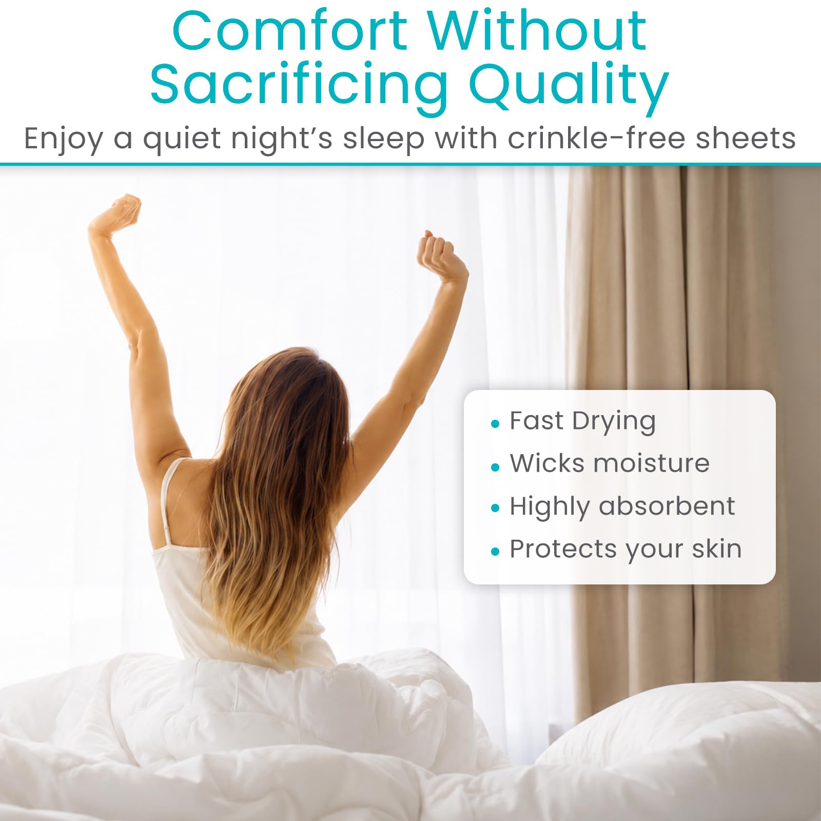 Sures Almohadilla de cama lavable e impermeable y protector de colchón para incontinencia (34 x 36 pulgadas, paquete de 4) – Almohadilla de cama reutilizable para adultos y ancianos – Protector de
