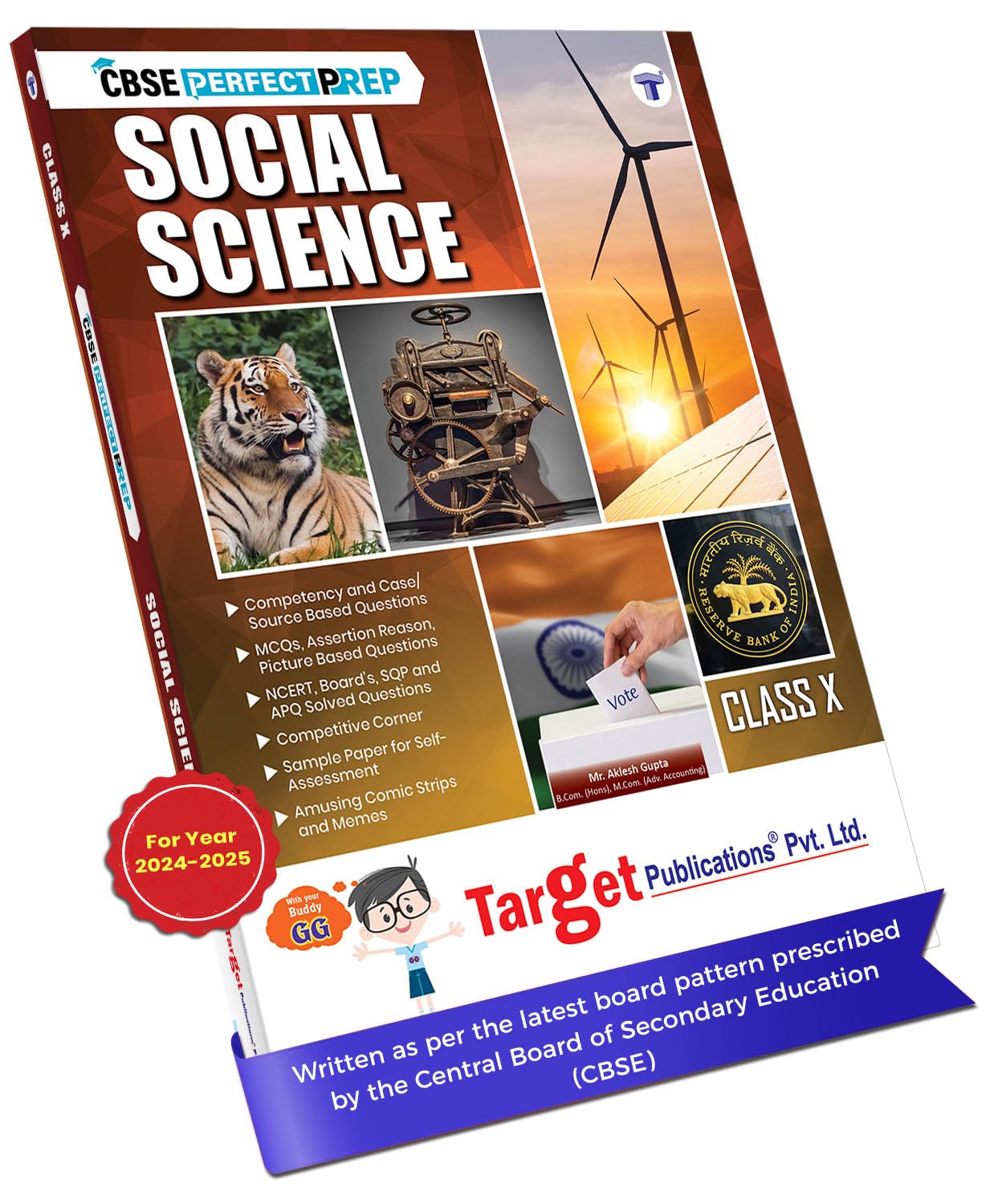 Class 10 Social Science Book for CBSE Exam 2024 | Includes Competency Based Questions, Sample Question Paper, Solved Questions from Previous Years Paper | Based on NCERT Latest Board Pattern [Paperback] Target Publications