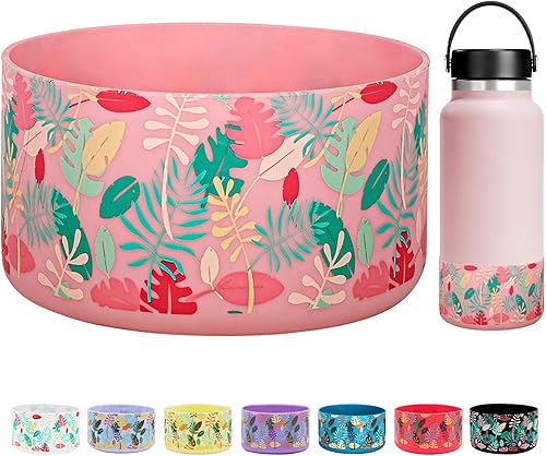 Vista 52 de HEYSKAY Protective Silicone Boot for Hydro Flask Water Bottle Wide Mouth Water Bottle Anti-Slip Silicone Boot Bottom Protector Water Bottle