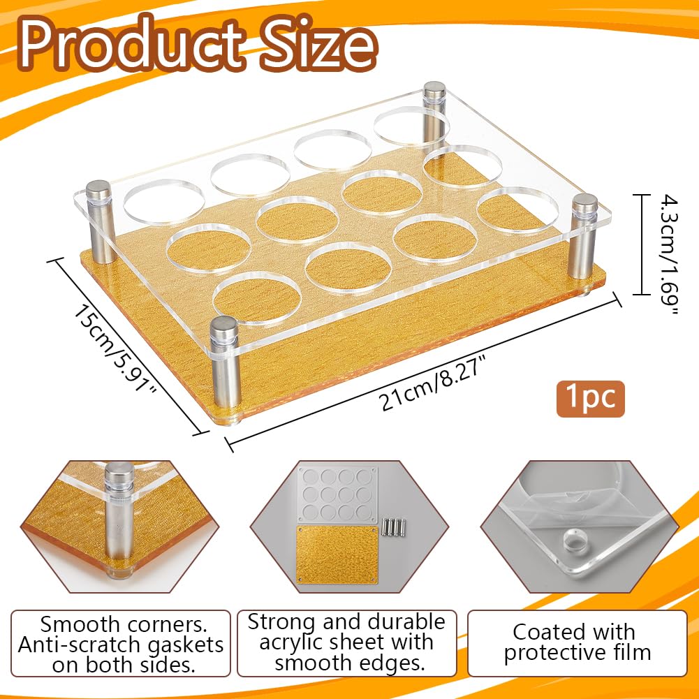 NBEADS 25 Supporto per Vassoio per Bicchierini, Bar Acrilico Bicchieri Da Shot Portabicchieri Da Vino Vassoio Da Portata Tazze Organizzatore Espositore per Bicchieri per Bar Club, Foro: 3.8/7.45cm