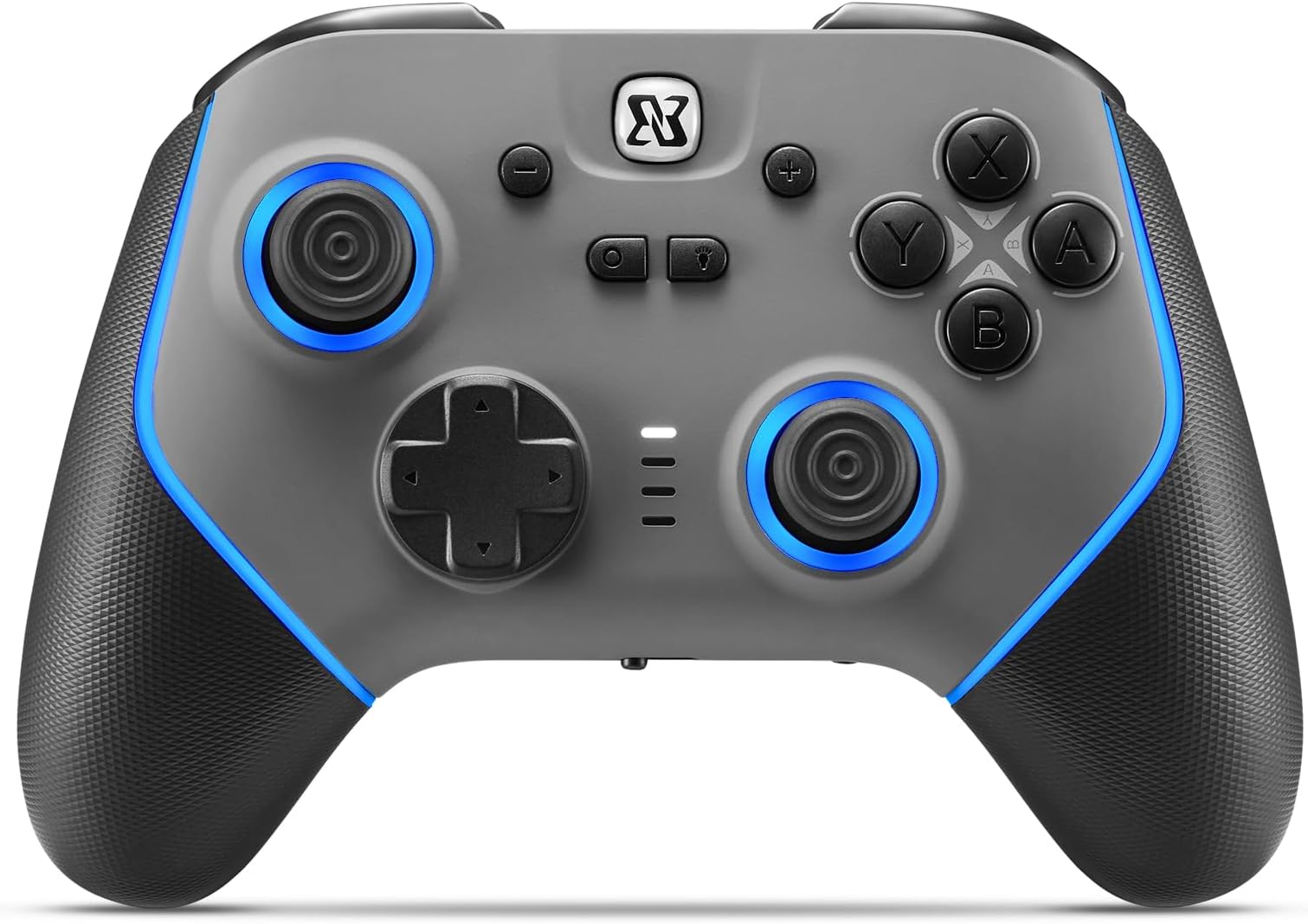 BINBOKPLAY Switch Pro Controller, Game Controller for PC/Switch2/Switch, 7 Color LED Hall Effect Controller with Microswitch Buttons, PC Controller Wireless Changeable Digital & Analog Trigger