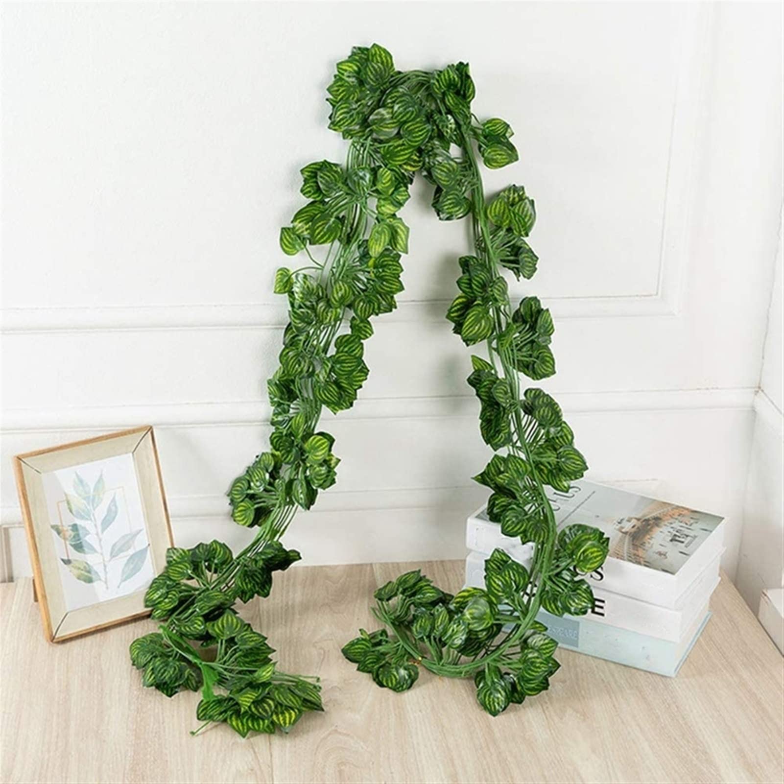 TOORU TRUSTTWO 24pcs Artificiale Ivy Ghirlanda Foglia Viti Piante Piante Greenery Appeso Piante finte Compatibile con Wedding Backdrop Arch Wall Jungle Party The New