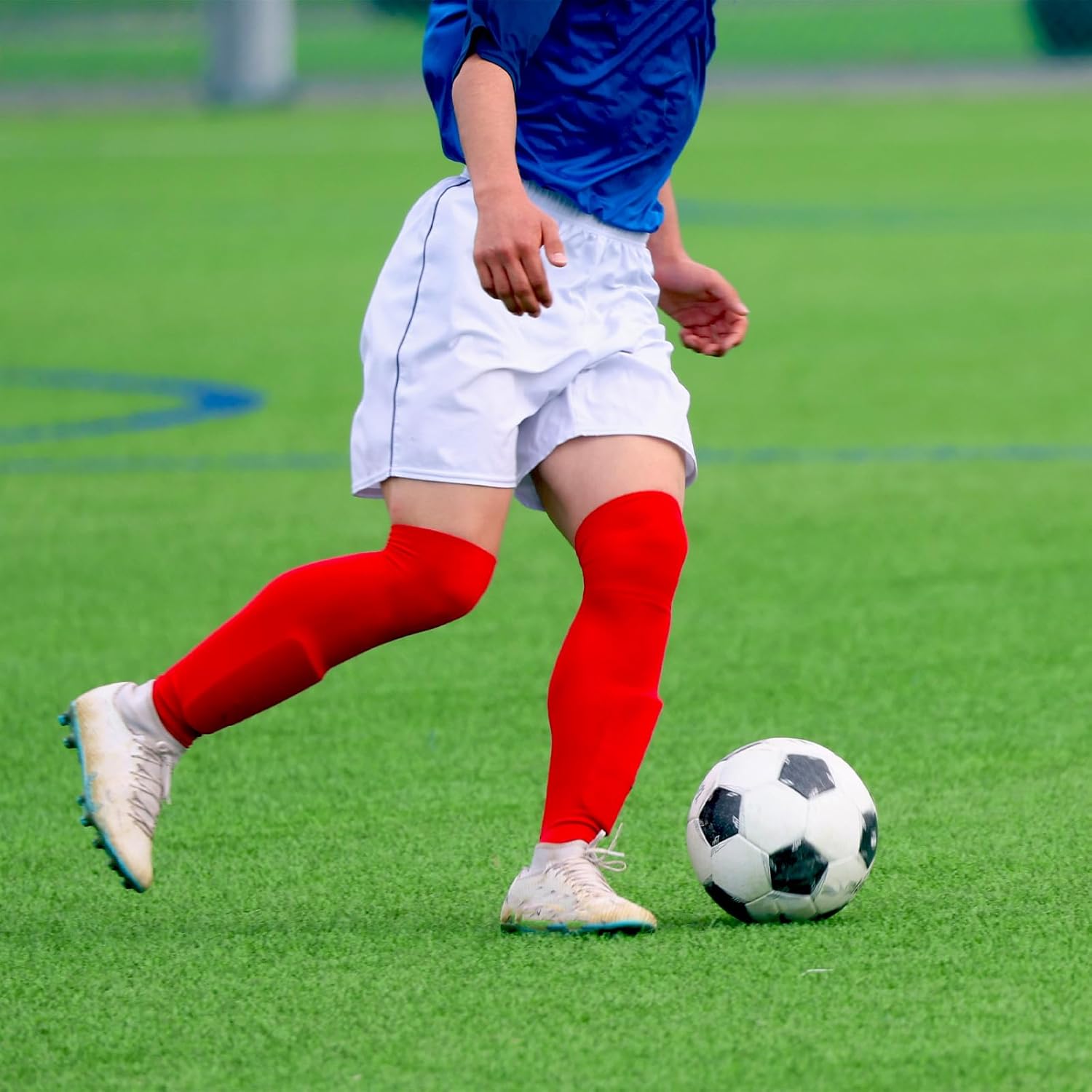 4 Pair High Football Baseball Socks Multiple Sizes Over the Knee Baseball Socks Extra Long Soccer Sock for Boys Men - Image 7