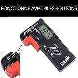 Takit Testeur de Piles numérique pour AA, AAA, C, D, PP3, 9V, 1.5V, Piles Bouton - Fonctionne sans Pile - Garantie 5 Ans - Marque Française - 4