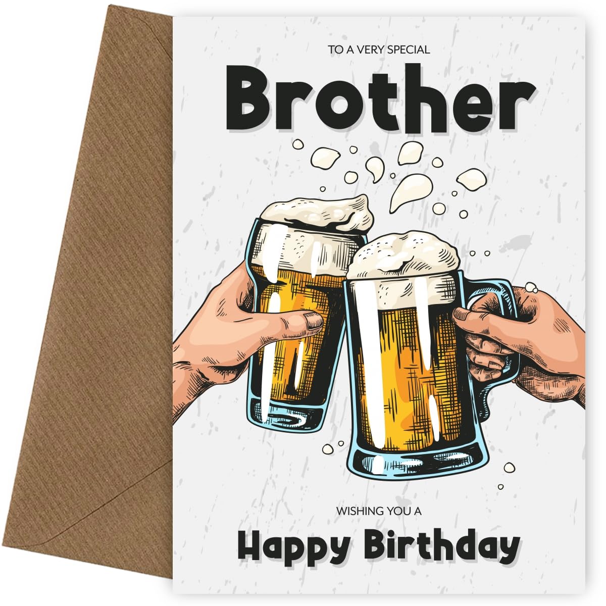 Carte Anniversaire Homme – Je Souris Parce Que Tu Es Mon Frère – Cartes