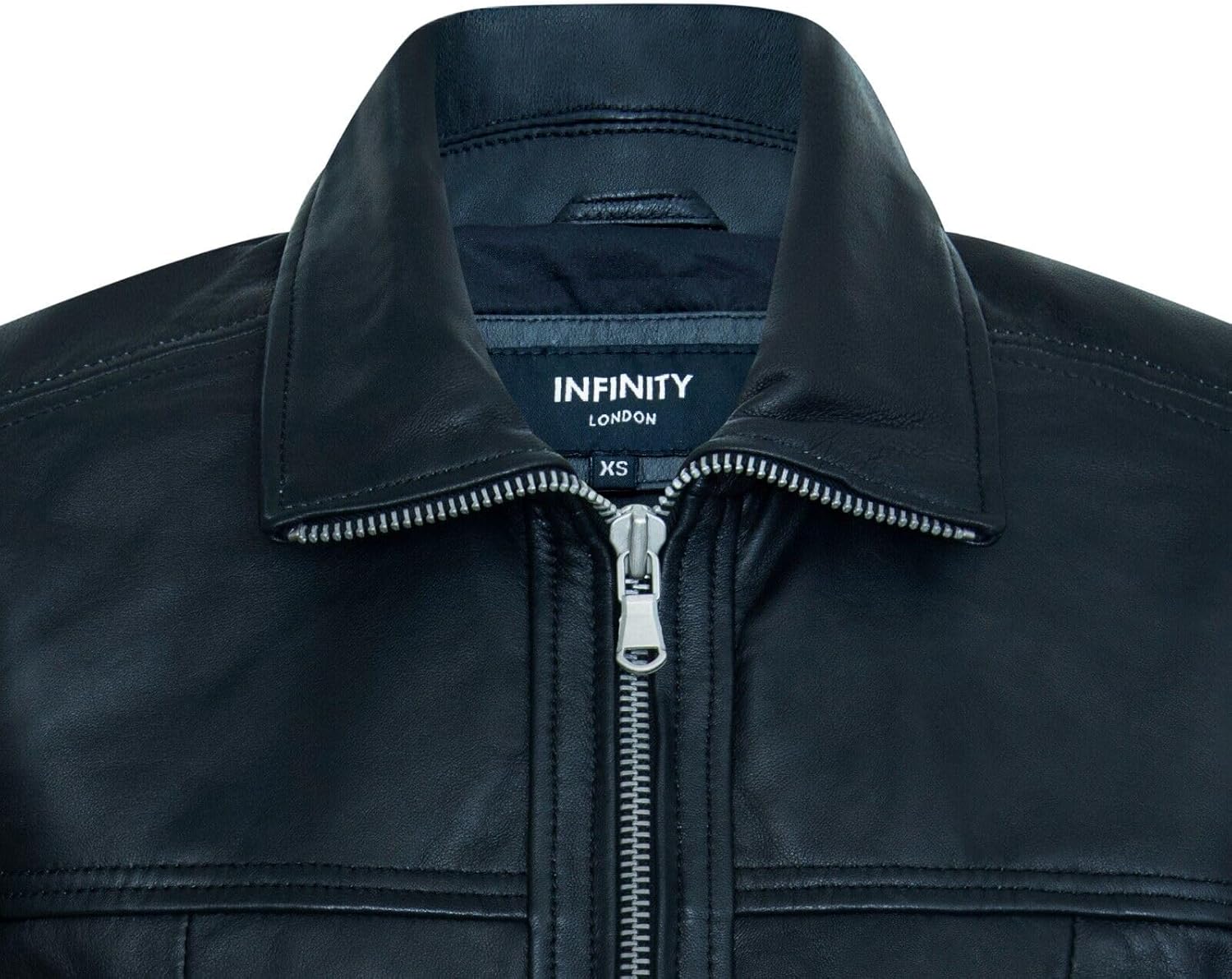 Giacca In Vera Pelle Infinity Leather Donna - Stile Vintage Da Motociclista Con Zip - Foto 3