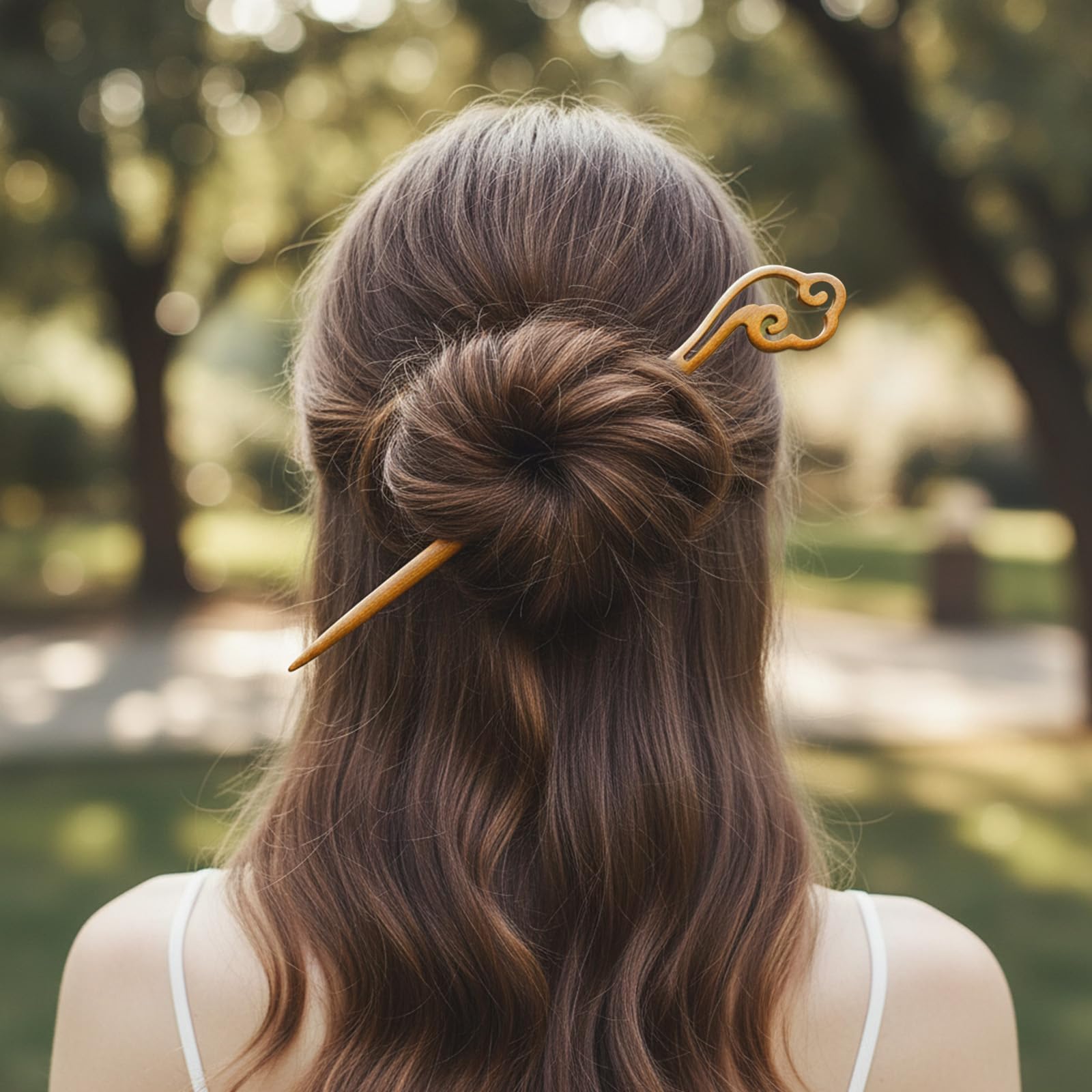 8 drewnianych patyczków do włosów w stylu vintage, retro, drewniane szpilki do włosów, chińskie spinki do włosów, z drewna brzoskwiniowego, spinki do włosów, ozdoba głowy dla kobiet, długie włosy