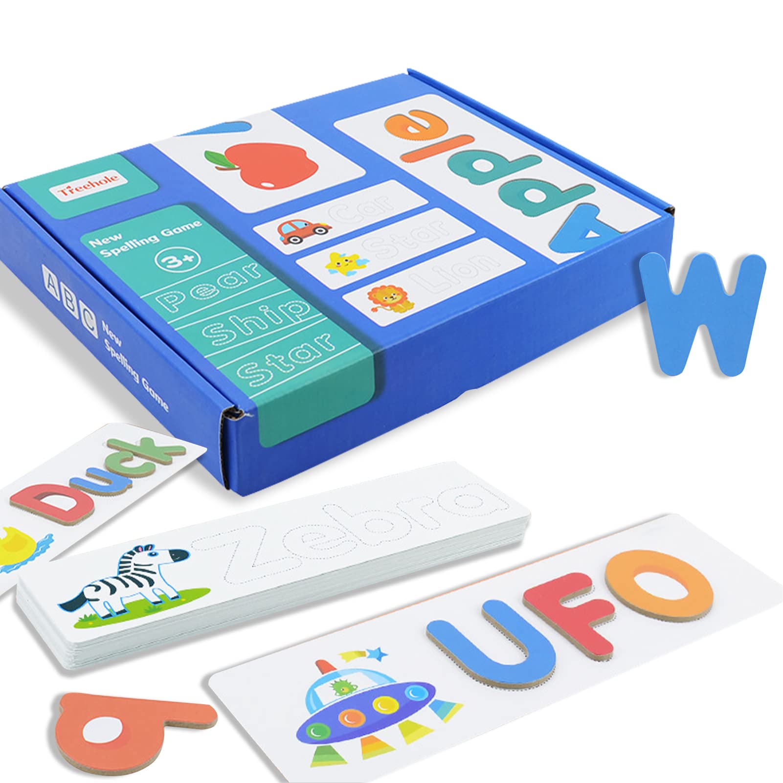 5 Cartes Assorties de l'alphabet, Jouet d'apprentissage de