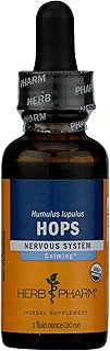 Herb Pharm Certified Organic Hops Liquid Extract for Calming Nervous System Support, 1 Oz*