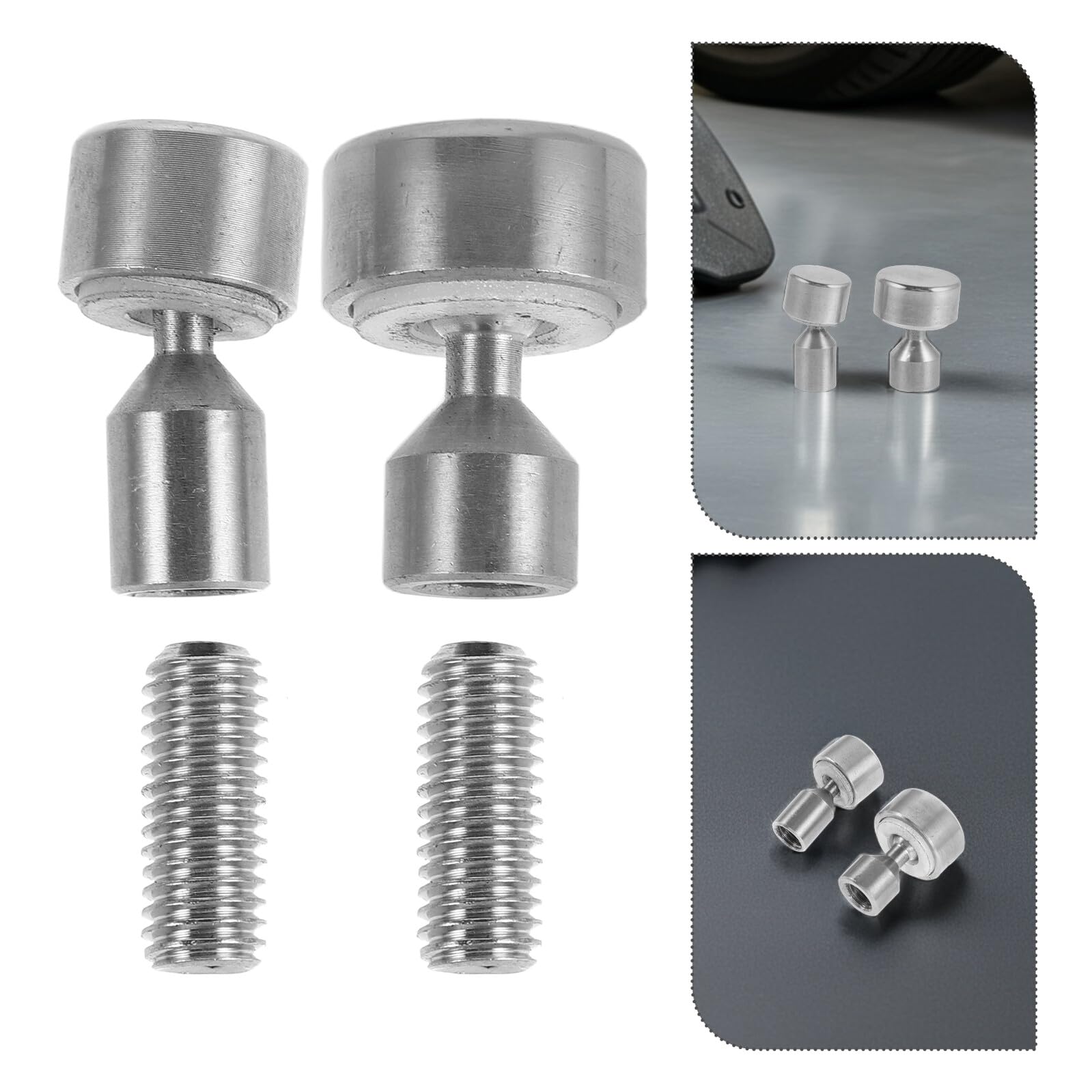 2 Stück Auto Dellen Reparaturwerkzeug aus Metall mit Vollflächiger Reparaturfunktion und Umfassenden Lösungen für Selbstgemacht Garage und Karosseriereparatur in Silber