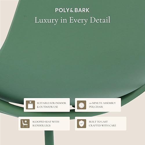 Miniatura 34 de POLY & BARK Isla - Juego de 3 taburetes de bar para cocina, taburetes de bar de altura de mostrador, taburetes de bar para interiores y exteriores,