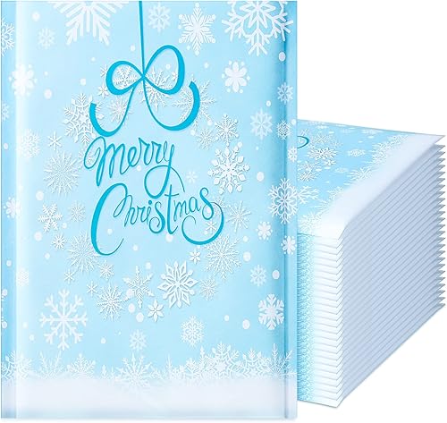 Miniatura 22 de Censen 25 sobres de burbujas de polietileno de Halloween de 8.3 x 9.3 pulgadas, sobres de Halloween, bolsas de envío, sobres resellables, sobres