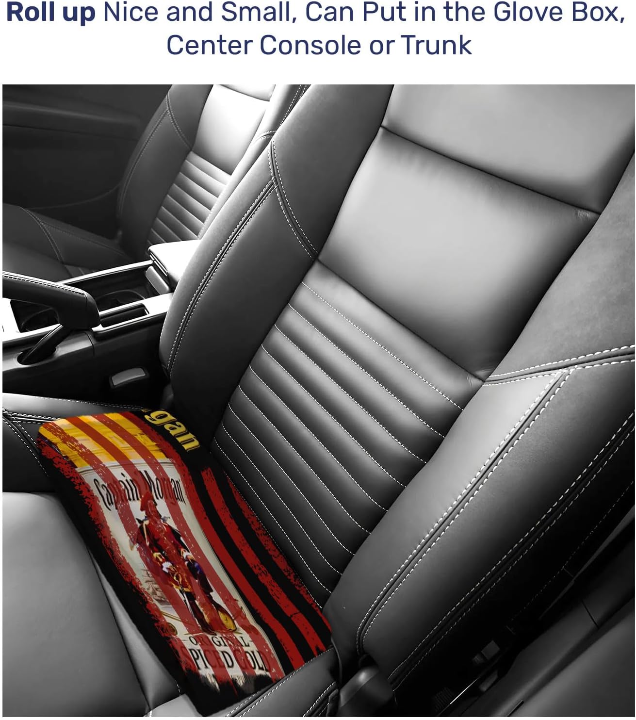 GENANY Whiskey Pirate 2 Front Car Seat Towel, Fit Non-Slip Waterproof Protector & Sweatproof for Gym, Pets and Water Sport, Universal Fit Towel Seat Covers for Car