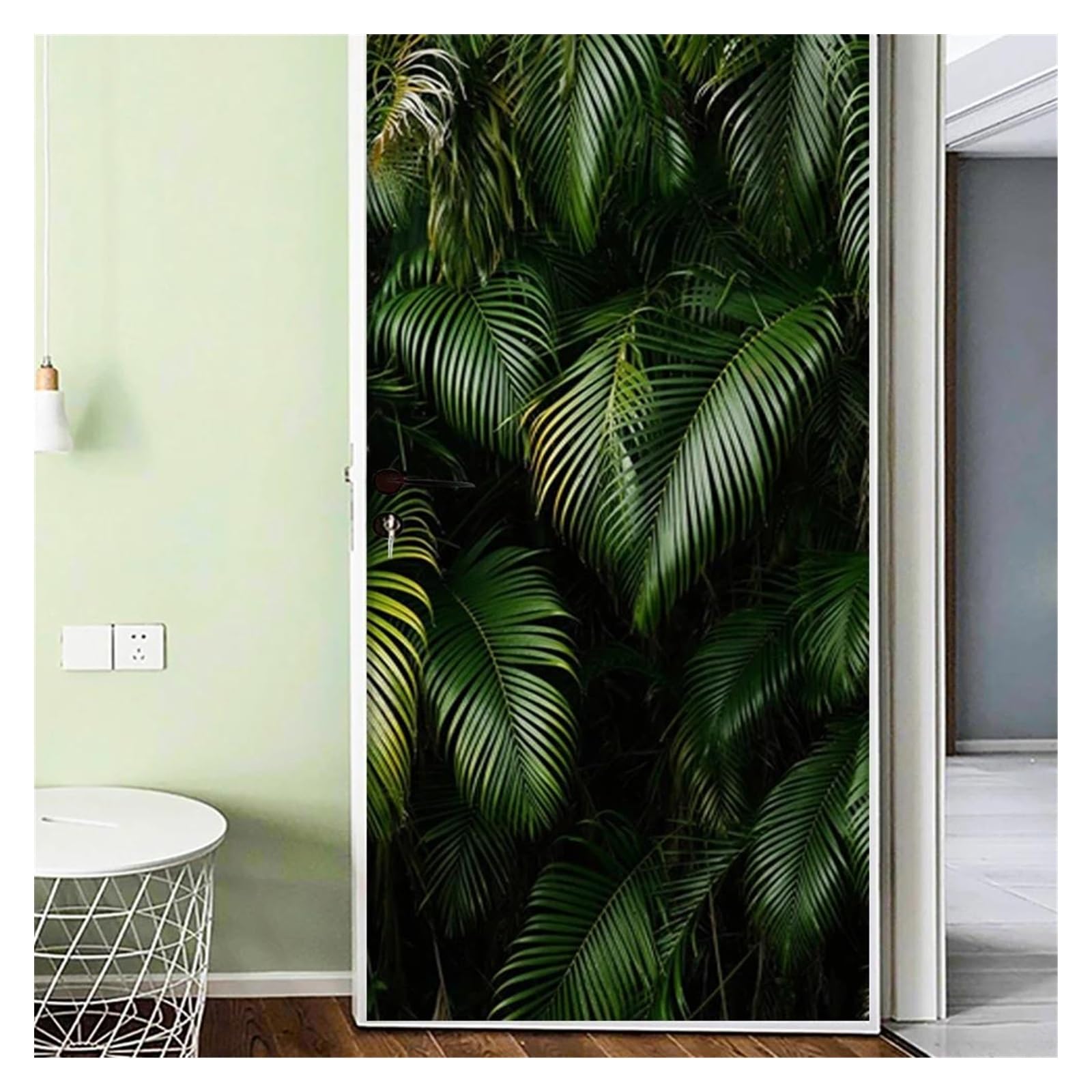Autocollant mural moderne imperméable à motif végétal pour rénovation